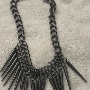 Rachel Roy Hematite Spike Necklace